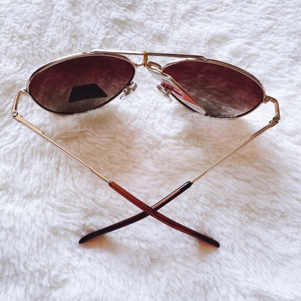 Freya Brown Polarized Aviator Sunglasses - Picture 12 of 14
